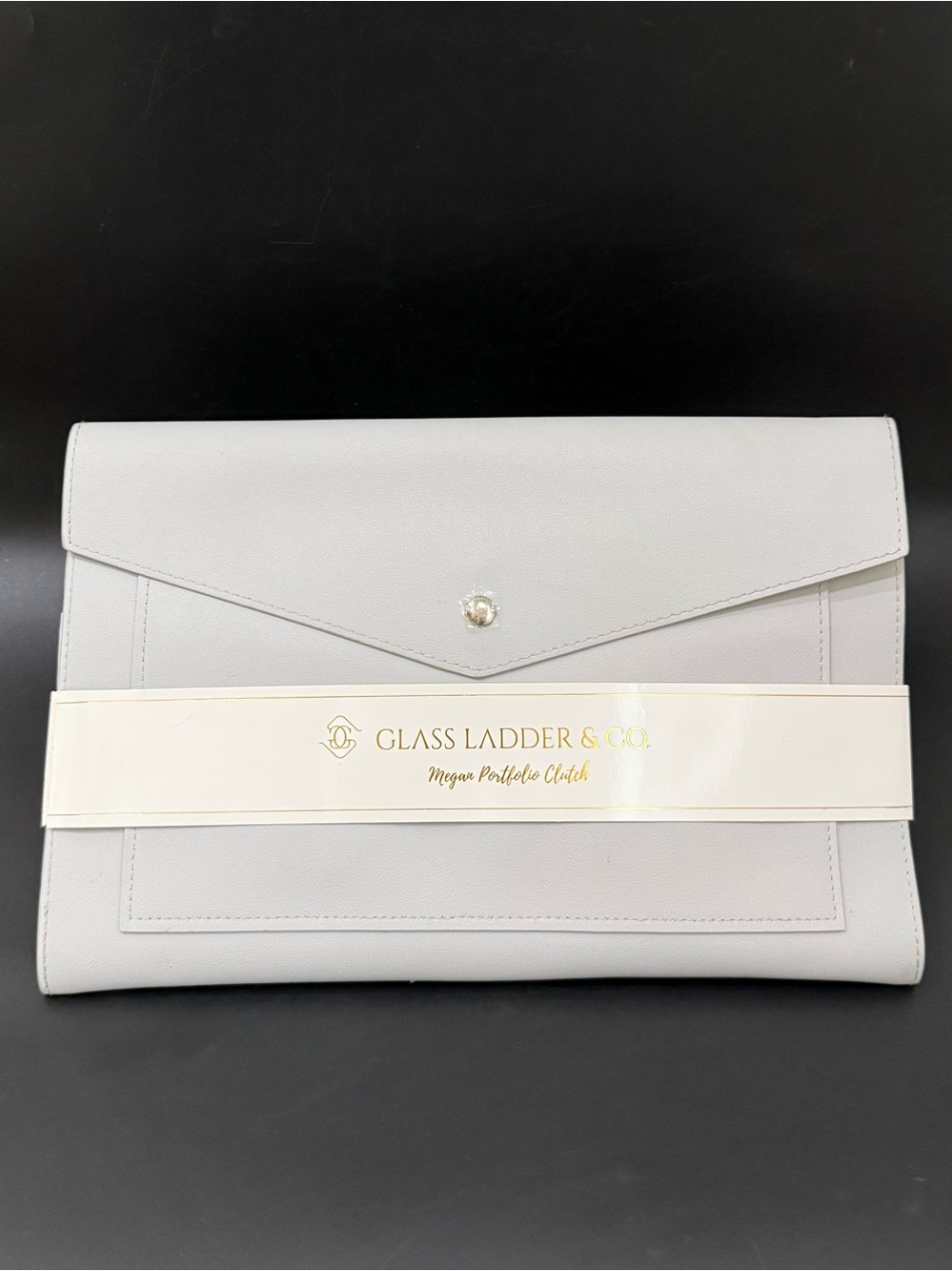 Glass Ladder & Co. Megan Cloud Gray Portfolio Clutch Envelope Organizer